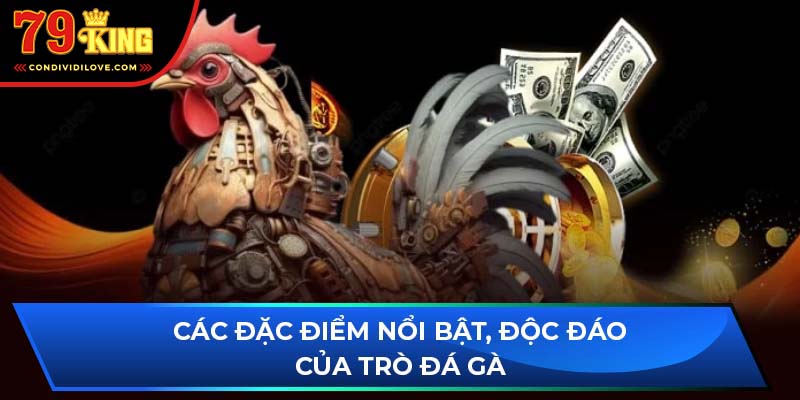 Các đặc điểm nổi bật, độc đáo của trò đá gà